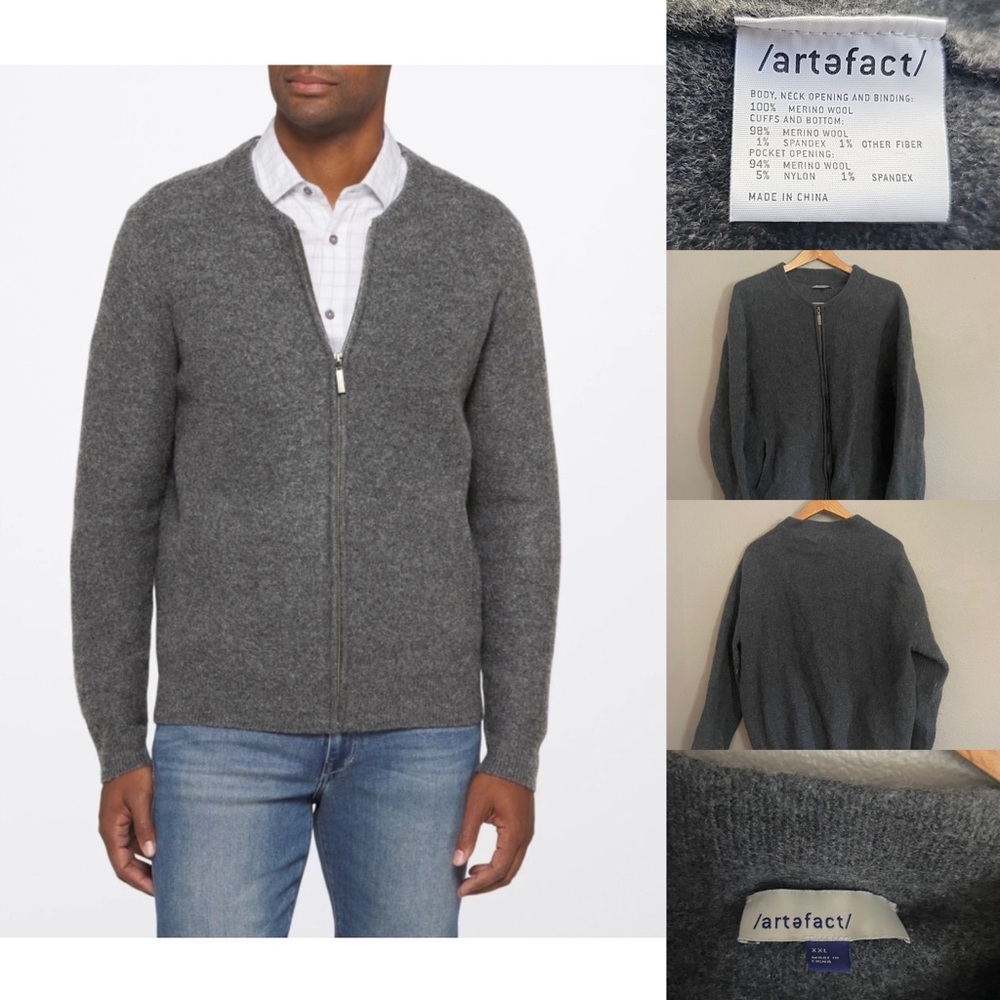 Artefact merino Wool Cardigan Sweater XXL
